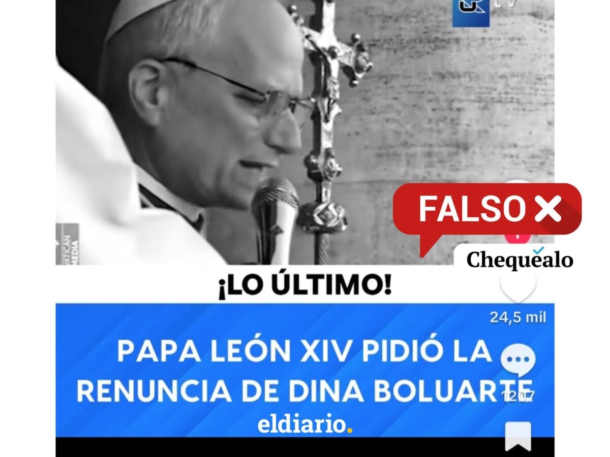 ¿El papa León XIV pidió la renuncia de la presidenta de Perú?