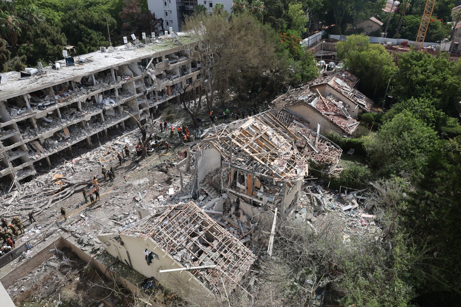 Misiles iraníes destruyeron 240 edificios en Israel