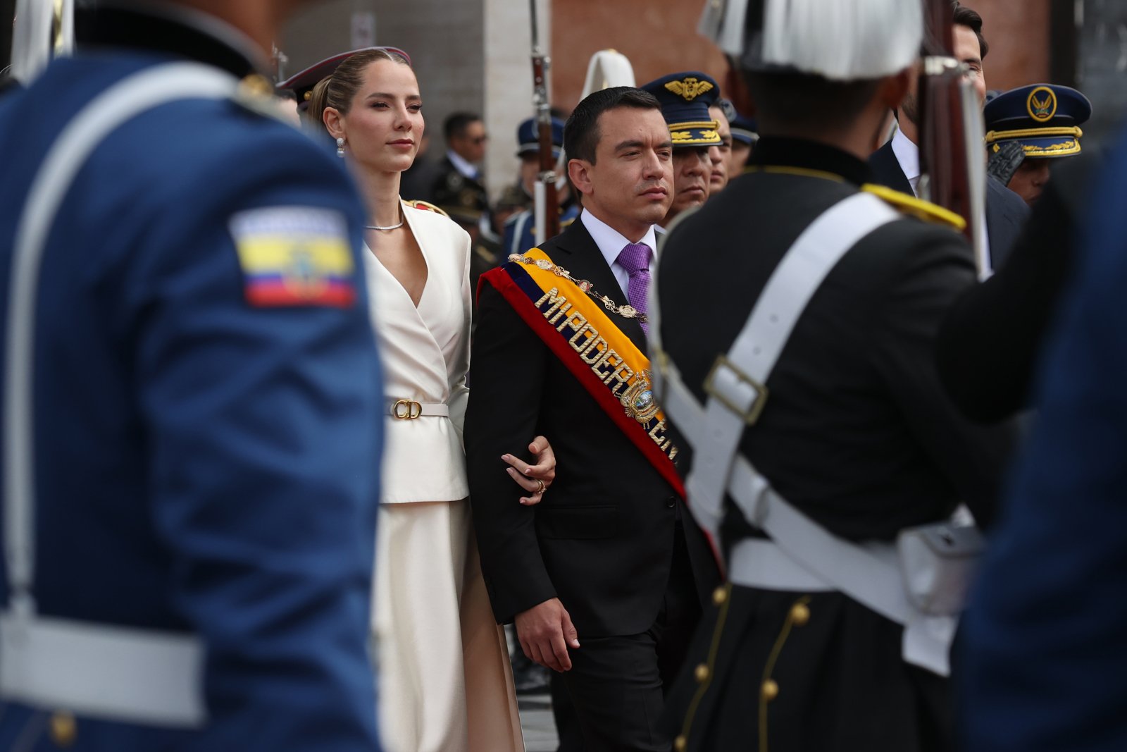 El presidente Noboa se juramentó para su segundo mandato en Ecuador: