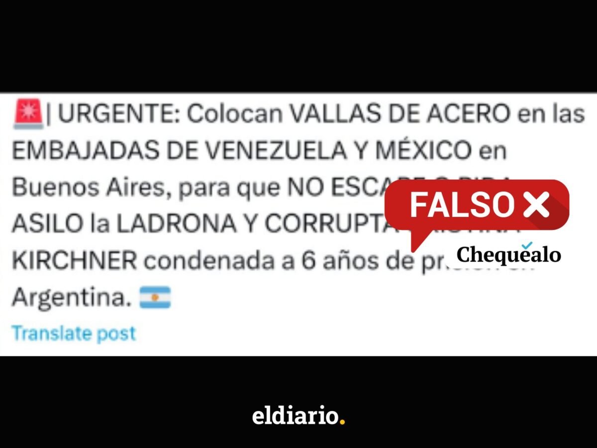 ¿Instalaron vallas en embajadas de Venezuela y México en Argentina para evitar que Cristina Fernández pida asilo?