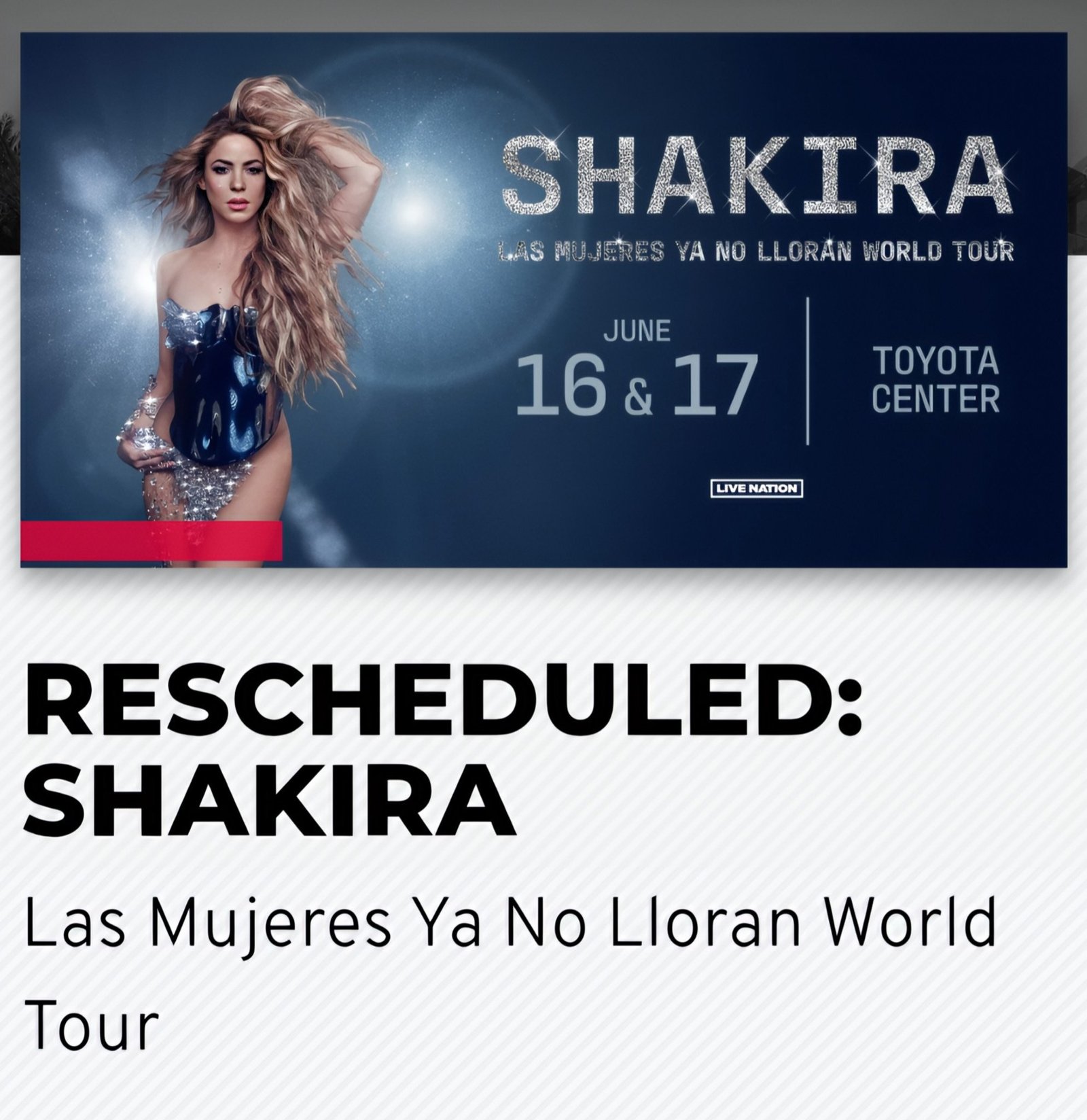 Shakira pospuso concierto en Los Ángeles por las protestas contra las redadas migratorias