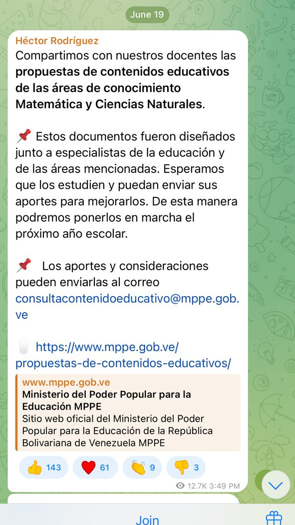 Ministerio de Educación propone cambios en las áreas de Ciencias Naturales y Matématicas