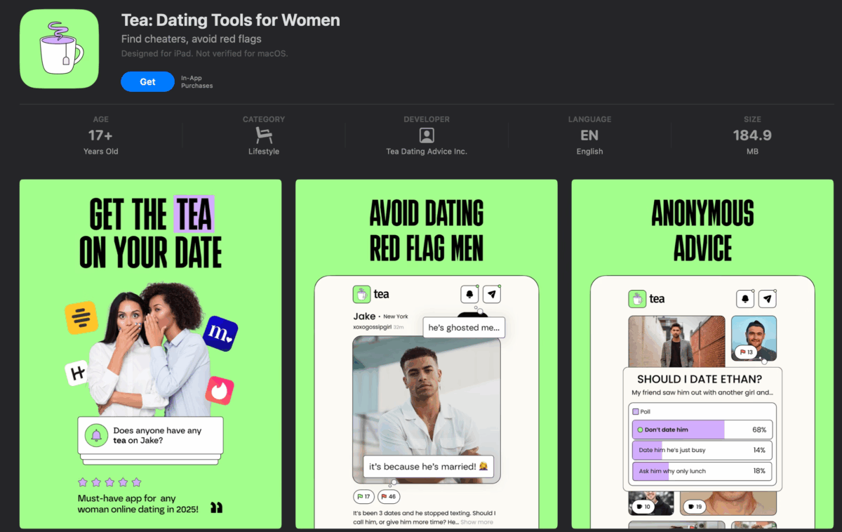 Tea: la app donde las mujeres advierten de forma anónima sobre citas riesgosas
