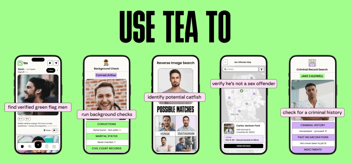 Tea: la app donde las mujeres advierten de forma anónima sobre citas riesgosas