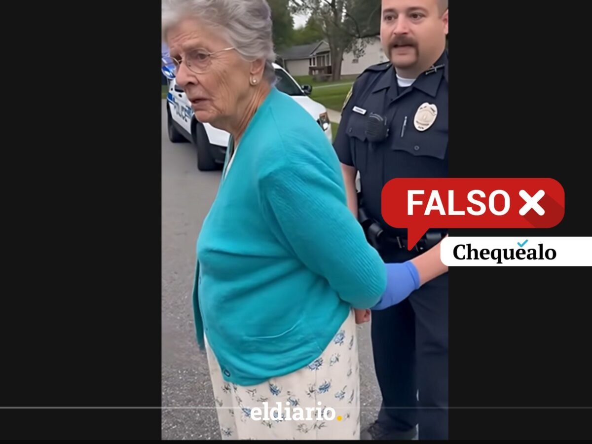 ¿Detuvieron a una adulta mayor en EE UU por criticar el gobierno de Trump?