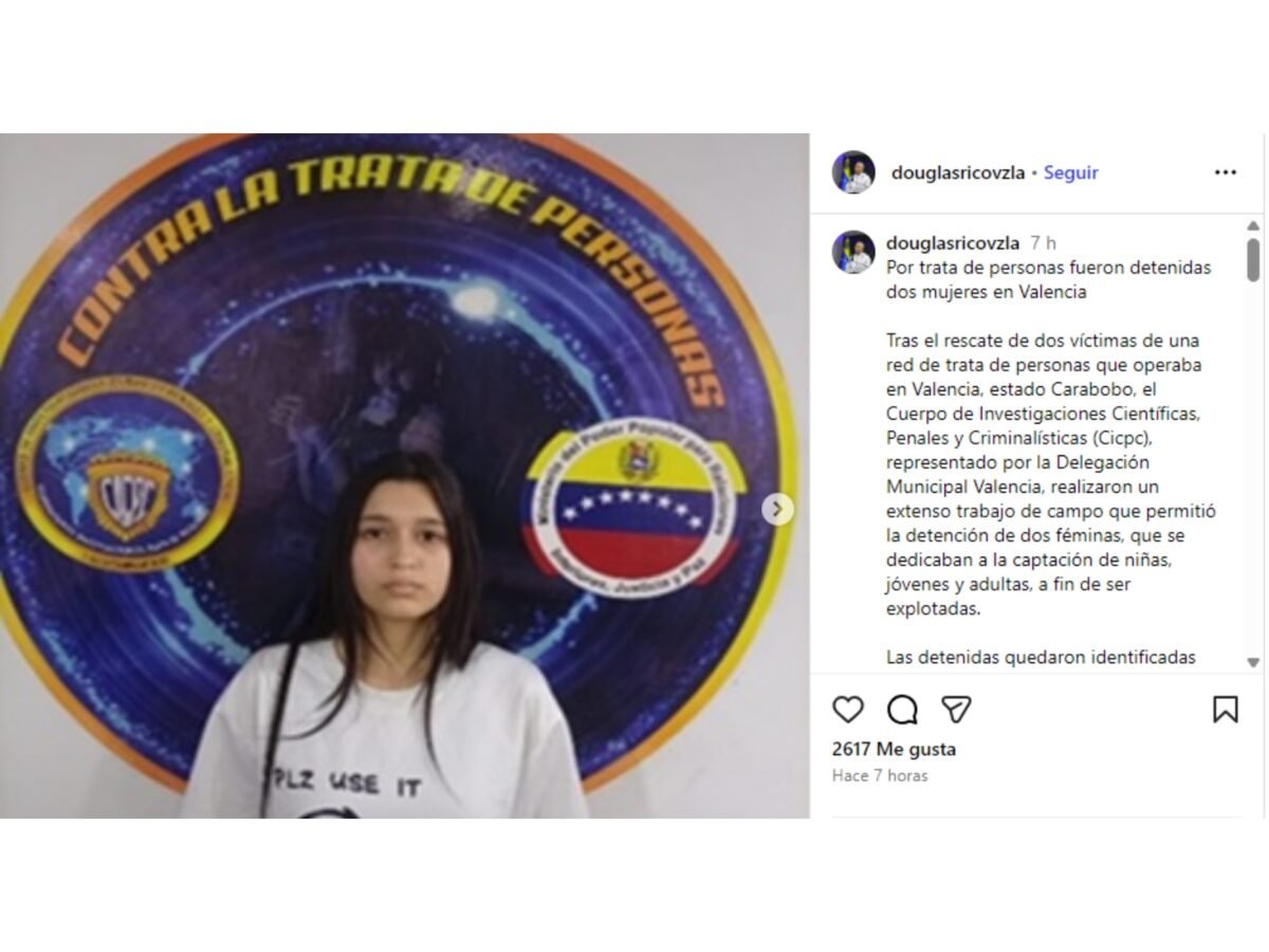 Detuvieron a dos mujeres en Carabobo acusadas de trata de personas