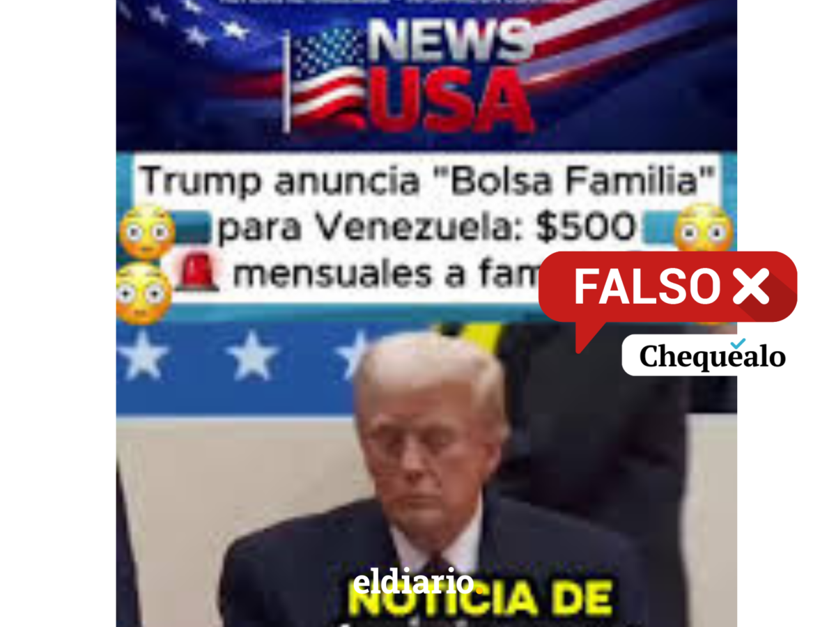 ¿Donald Trump anunció el programa “Bolsa Familia Venezolana” con beneficios de $500 mensuales?
