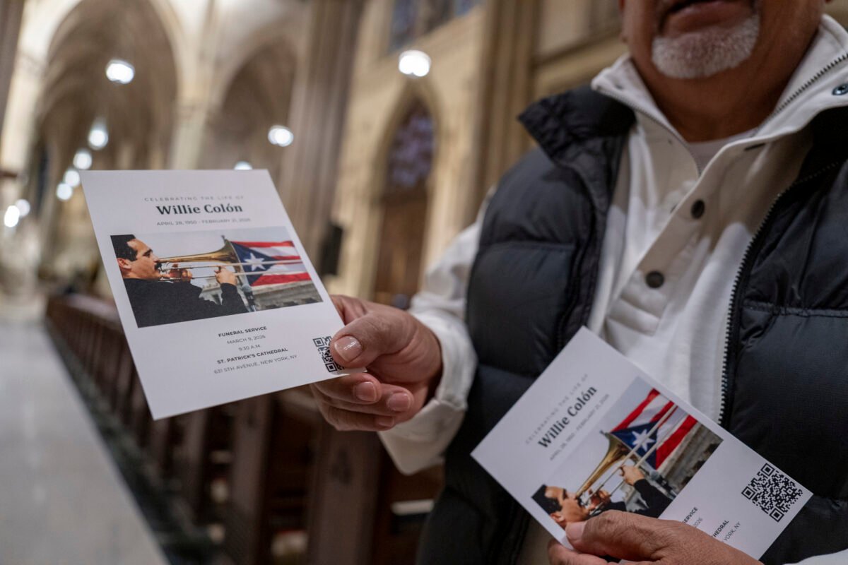 En imágenes: así despidieron a Willie Colón con una misa en Nueva York