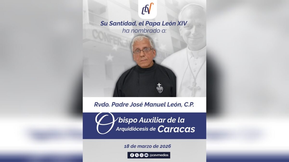 Papa León XIV nombró a dos obispos auxiliares de Caracas 
