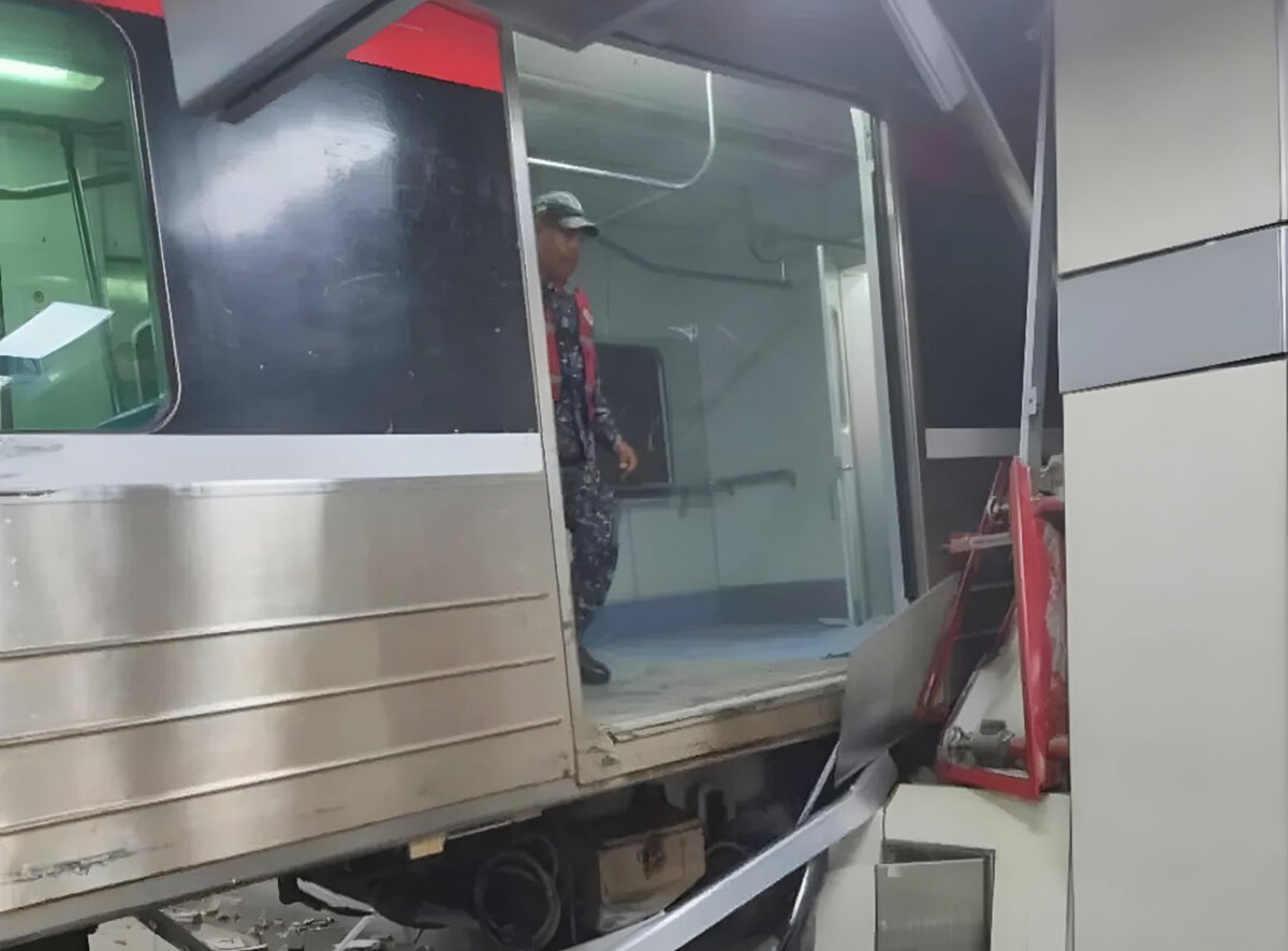 Colisionó en La Rinconada un tren del sistema ferroviario de Los Valles del Tuy