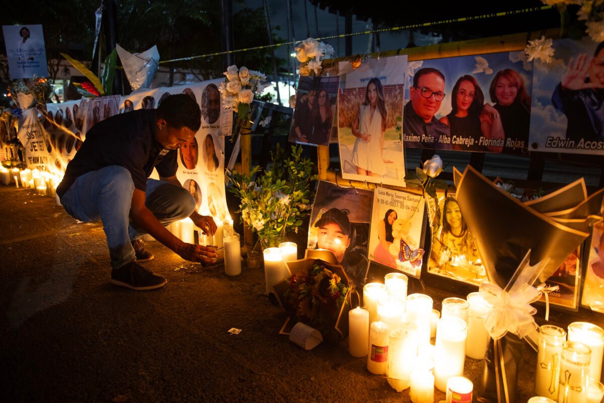 En imágenes: una vigilia recordó a las víctimas del Jet Set a un año de la tragedia en República Dominicana