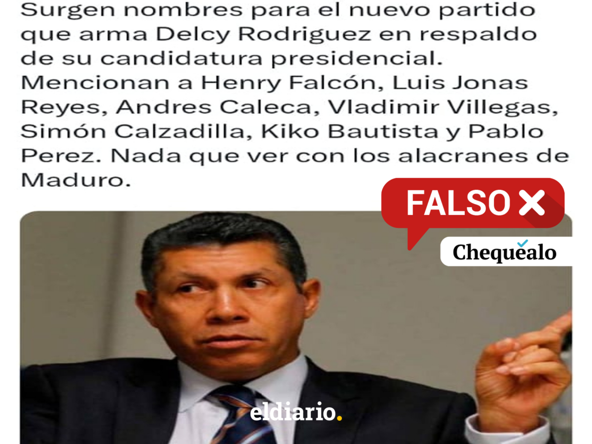 ¿Delcy Rodríguez conformará un nuevo partido político integrado por dirigentes de la oposición?