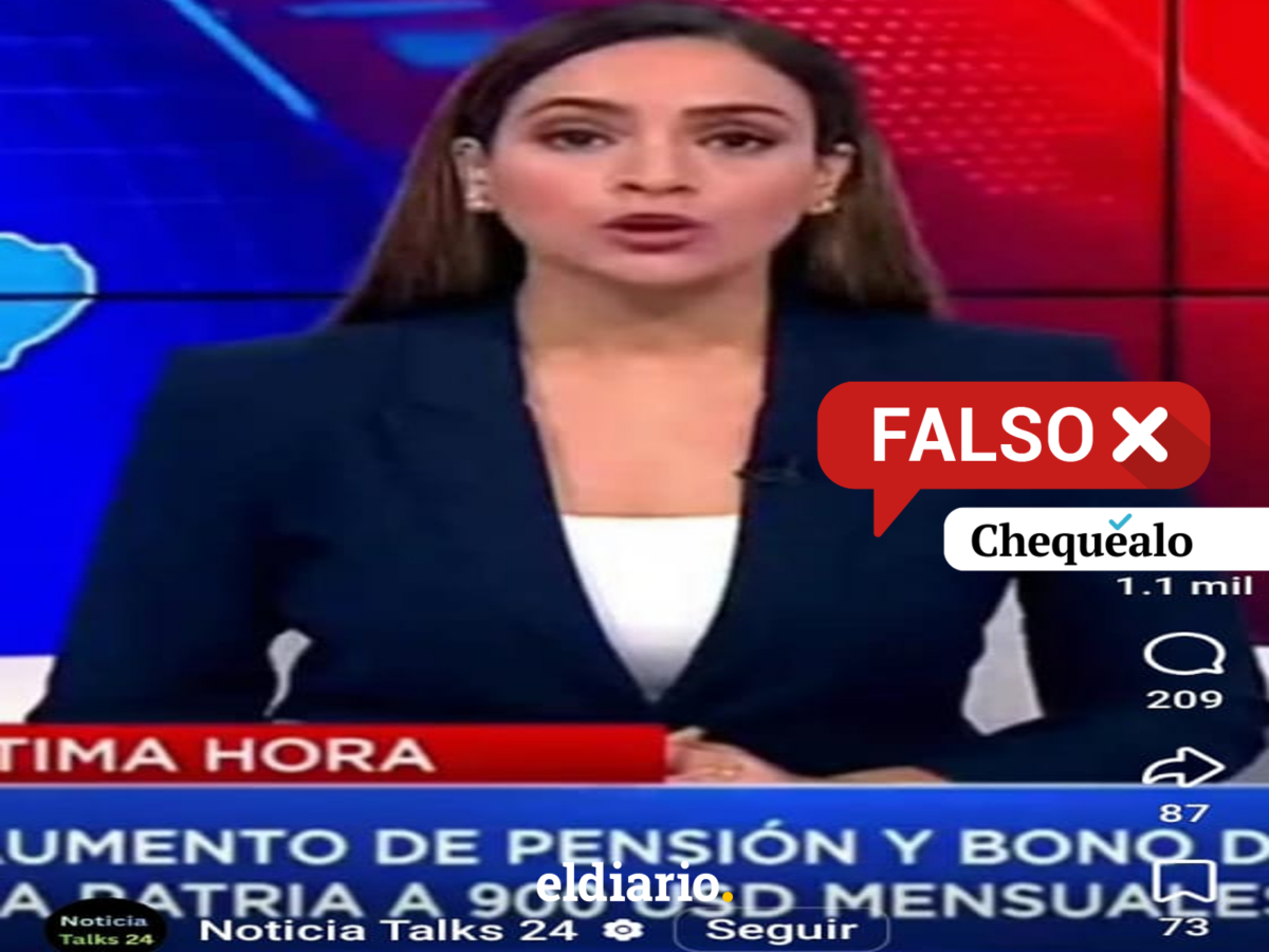 ¿Delcy Rodríguez anunció un aumento de pensiones y de un bono a 900 dólares mensuales?