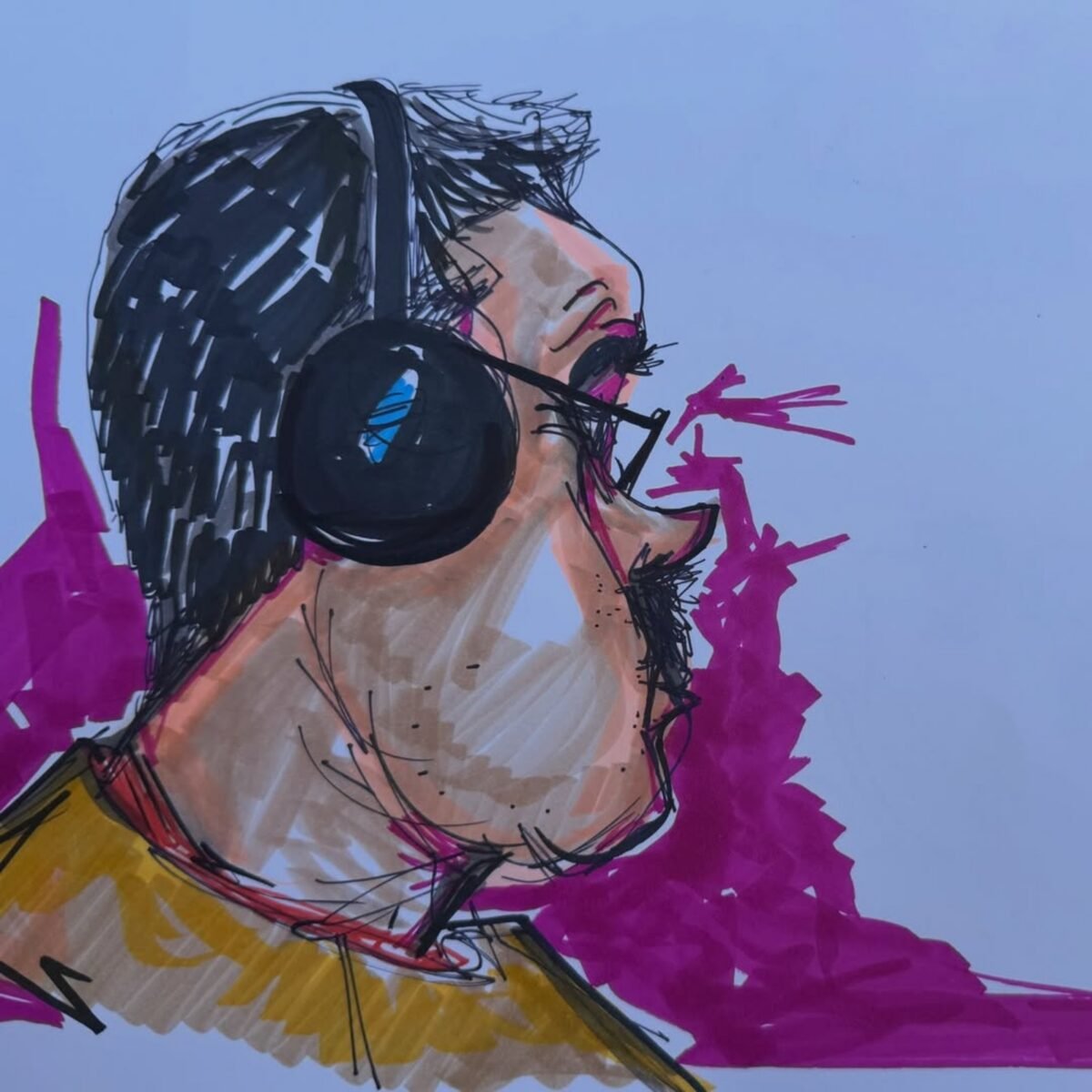 Jorge Torrealba, el caricaturista que asistió a la audiencia de Maduro: “Era los ojos de Venezuela en ese momento”